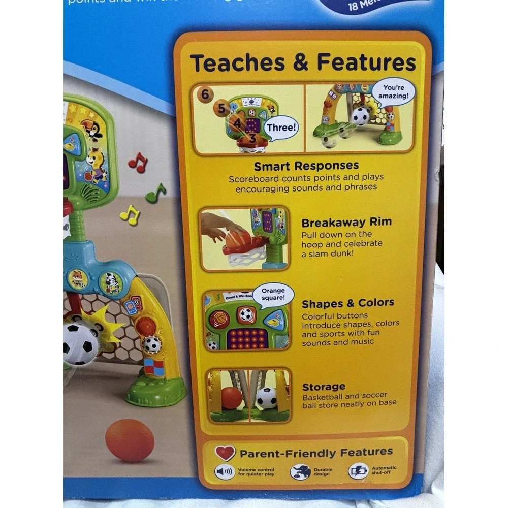 NIP VTech Count & Win Sports Center Basketball Soccer Activity Toy 12-36 Months
